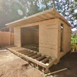 Garden room under construction