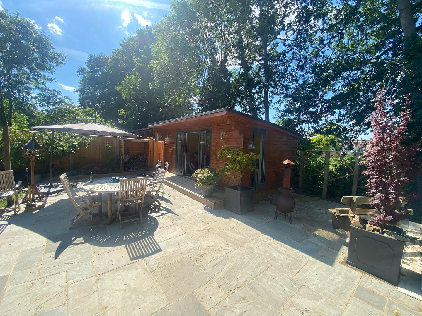 Timber garden room build