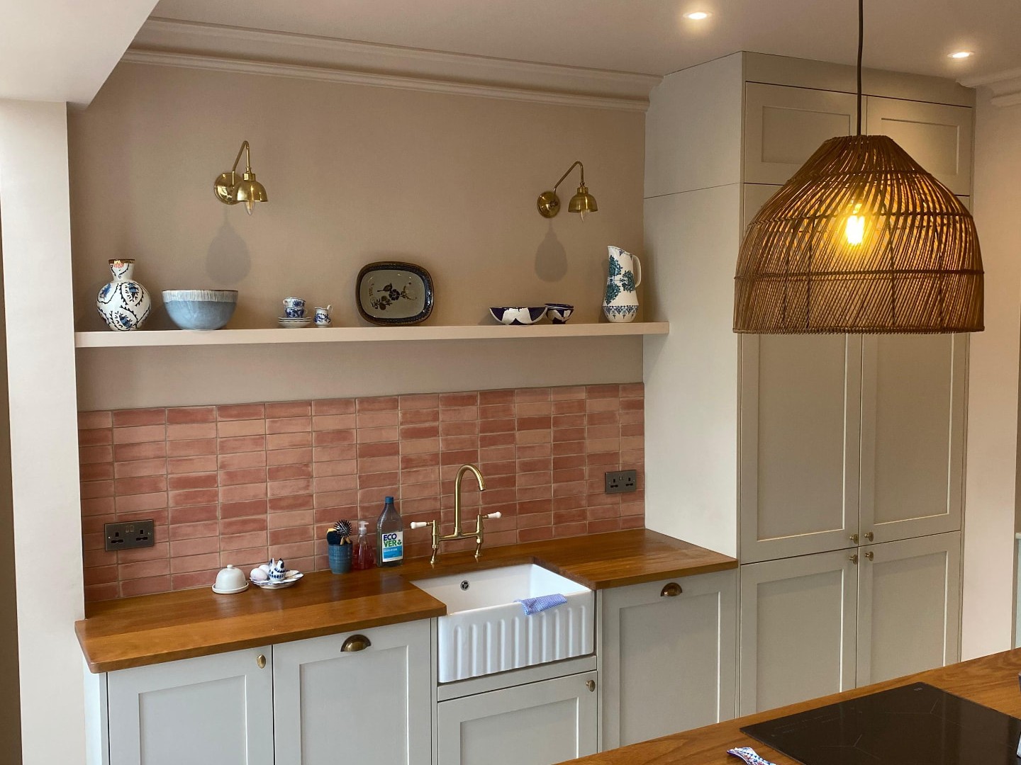 Shaker kitchen with island