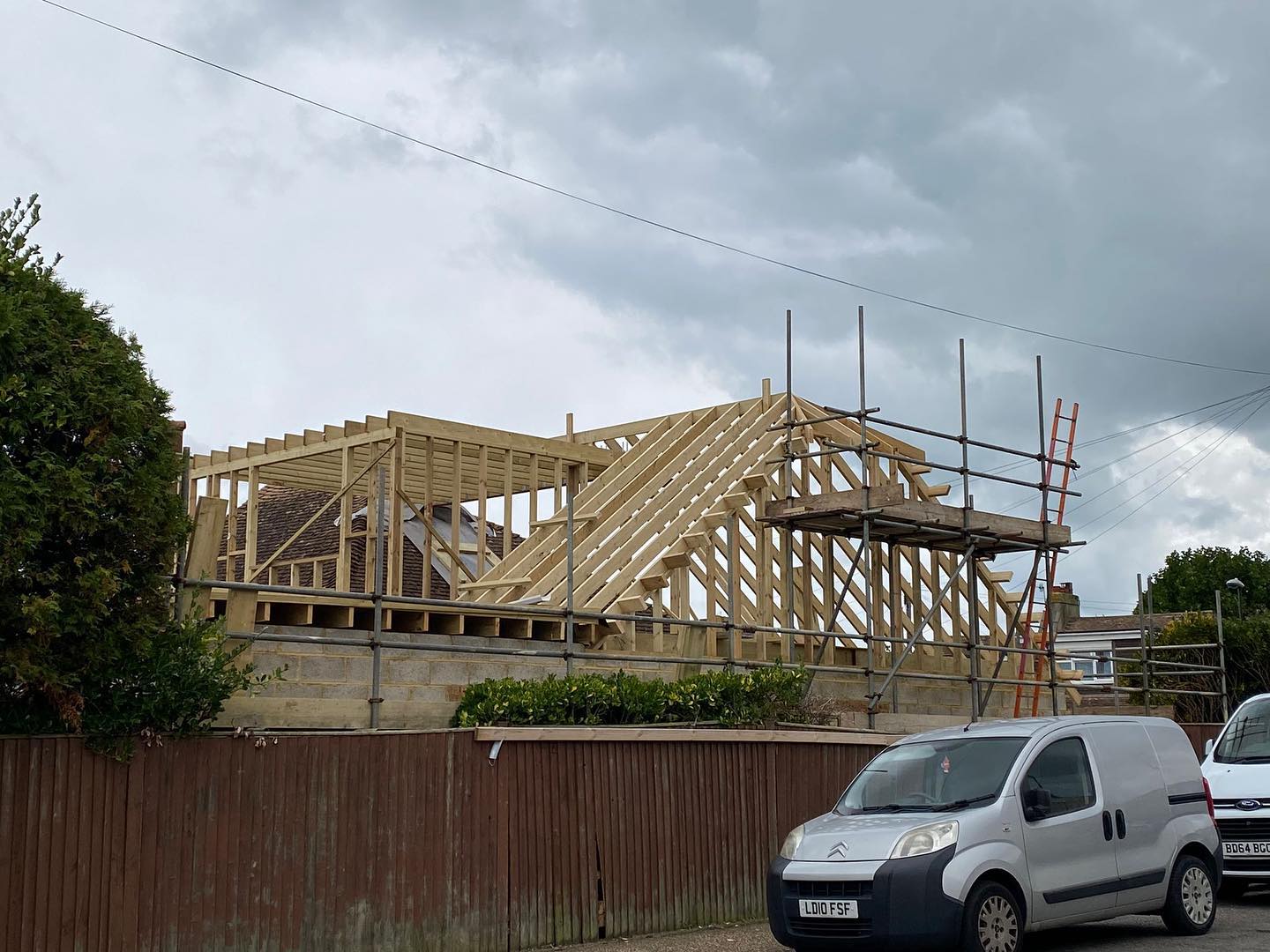 New roof structure