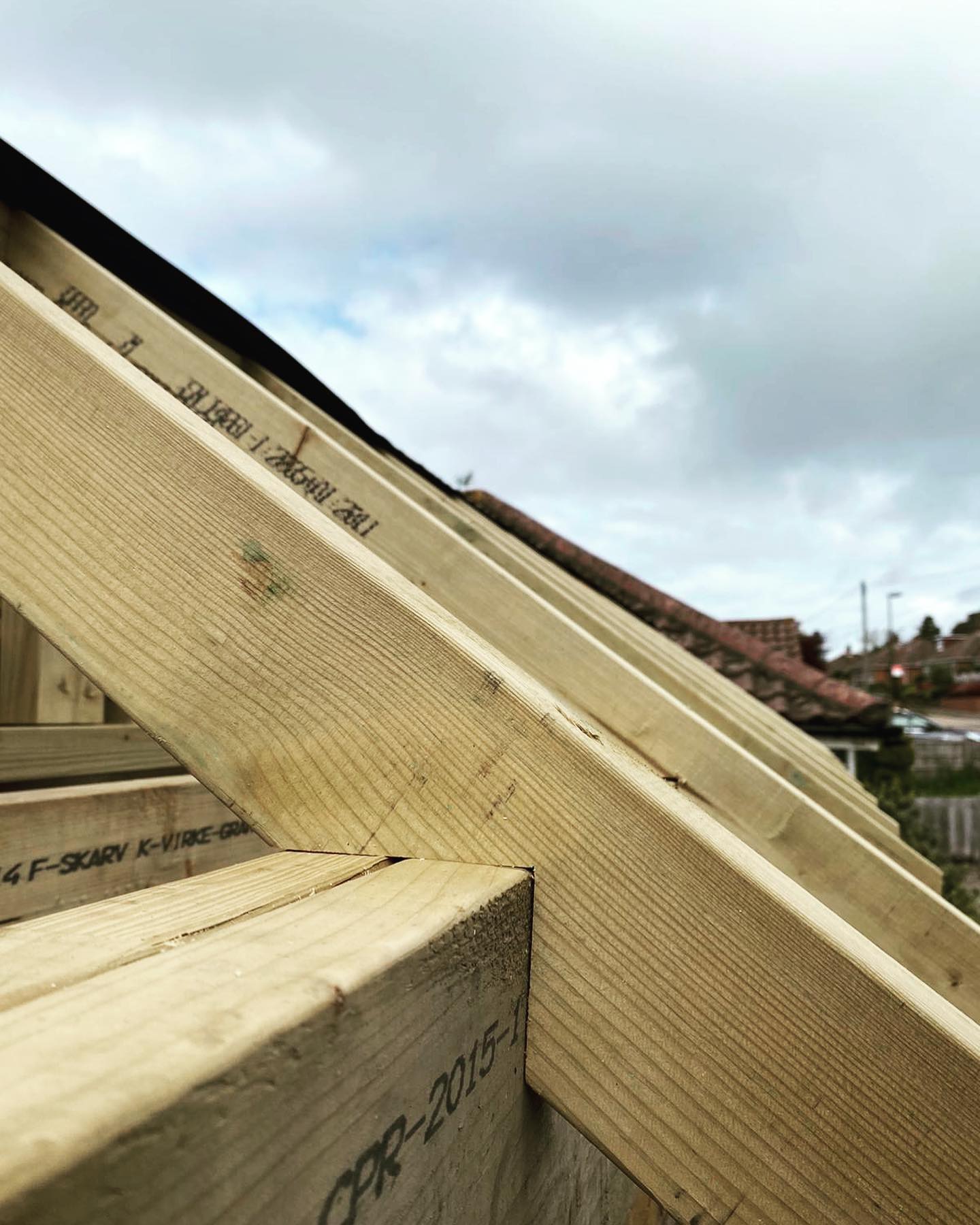 Hand-cut roof trusses